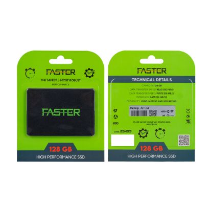 FASTER FS-128 SATA3 128 GB SSD 550/510 MB/S UZUN ÖMÜRLÜ HARDDİSK resmi