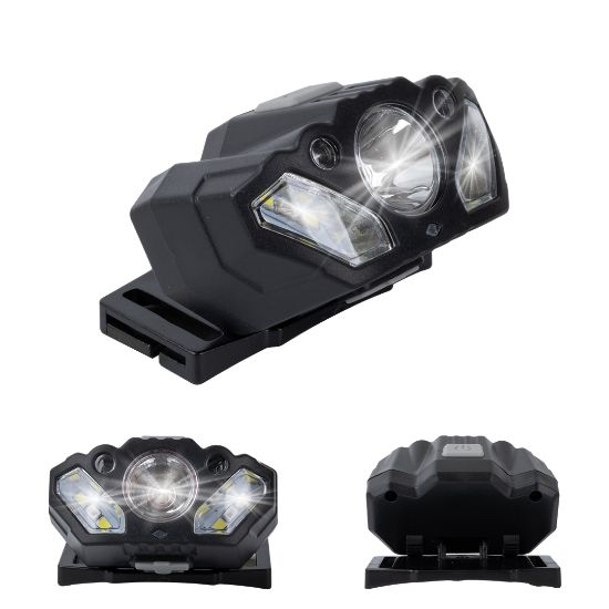 POWERMASTER RELAX-31 ŞARJLI FLASHLI 6 SMD LED VE POWER LEDLİ KIRMIZI LEDLİ KAFA LAMBASI FENERİ resmi