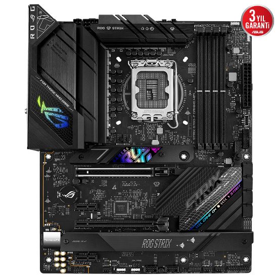 ASUS ROG STRIX B760-F GAMING WIFI DDR5 DP HDMI 3xM2 USB3.2 WiFi BT RGB LAN ATX 1700P  resmi