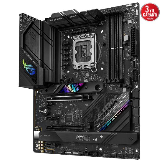 ASUS ROG STRIX B760-F GAMING WIFI DDR5 DP HDMI 3xM2 USB3.2 WiFi BT RGB LAN ATX 1700P  resmi