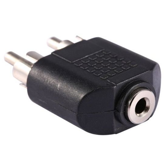 3.5 MM STEREO DİŞİ/2 RCA ERKEK ÇEVİRİCİ JACK resmi