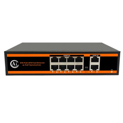 NOVACOM ND1P802ALF-8*10/100M BIT PORTS 2*10/100M UPLINK PORT WATCHDOG POE SWITCH resmi