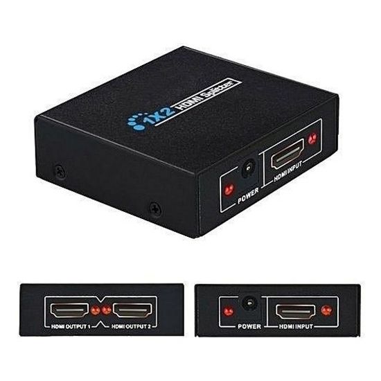 ROSE HDMI-102 1.4V 1080İ-1080P 3D 1X2 HDMI DAĞITICI ÇOKLAYICI SPLITTER resmi