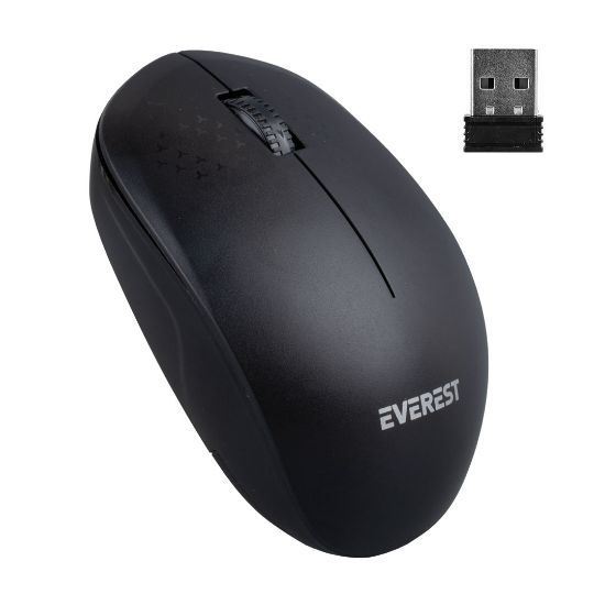 EVEREST SMW-88 USB 2.4GHZ SİYAH 1200 DPI KABLOSUZ MOUSE resmi