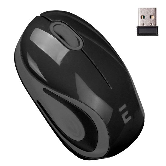 EVEREST SMW-555 USB SİYAH-GRİ 1600 DPI 2.4GHZ MİNİ KABLOSUZ MOUSE (SEYAHAT-SUNUM-GEZİ) resmi