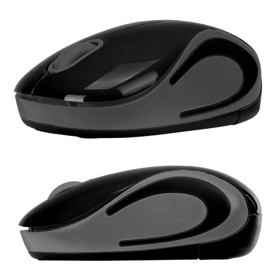 EVEREST SMW-555 USB SİYAH-GRİ 1600 DPI 2.4GHZ MİNİ KABLOSUZ MOUSE (SEYAHAT-SUNUM-GEZİ) resmi