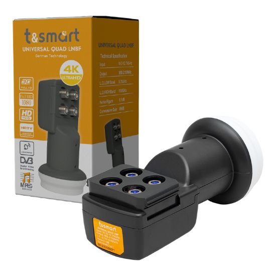 TSMART ULTRA HD 4K UNIVERSAL QUAD DÖRTLÜ LNB 0.1DB resmi