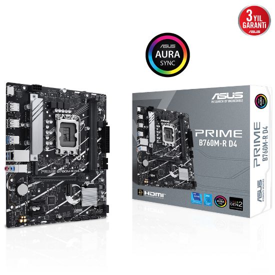 ASUS PRIME B760M-R D4 INTEL B760 SOKET 1700 DDR4 resmi