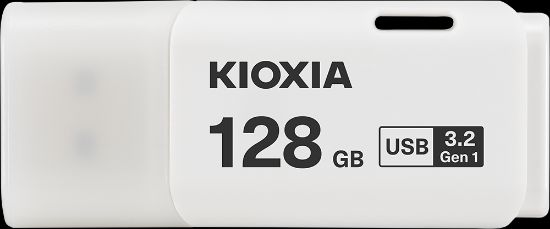 128GB USB3.2 GEN1 KIOXIA BEYAZ USB BELLEK LU301W128GG4 resmi