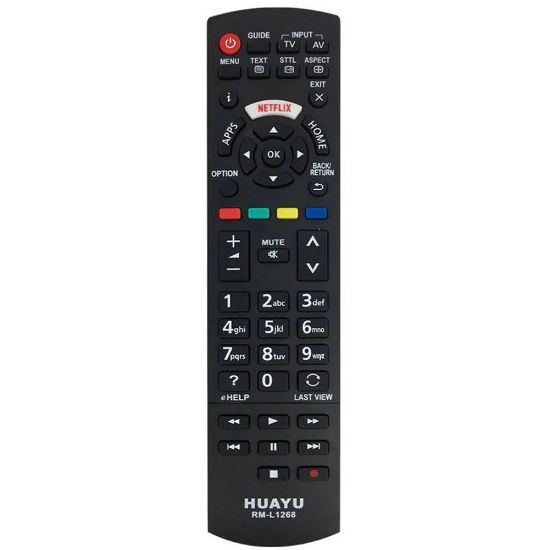 HUAYU KL RM-L1268 PANASONIC NETFLIX LCD TV KUMANDA (BRISTERLİ) resmi