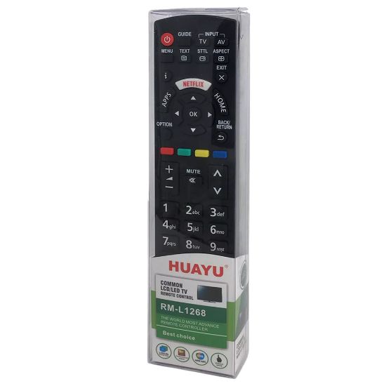 HUAYU KL RM-L1268 PANASONIC NETFLIX LCD TV KUMANDA (BRISTERLİ) resmi