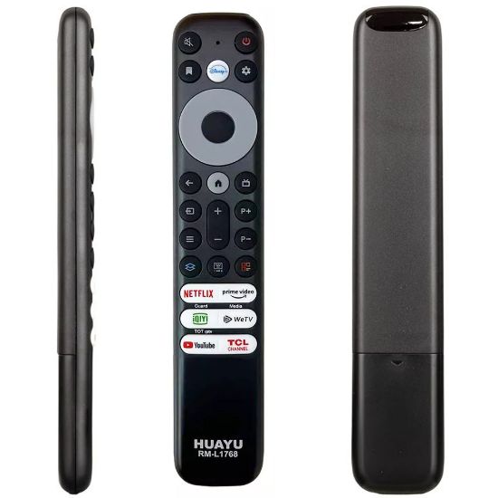 HUAYU TCL RM-L1768 SES KOMUTSUZ TCL RC902V RMR1 NETFLIX-PRIME VIDEO-GUARD-MEDIA-YOUTUBE TUŞLU LCD LED TV KUMANDASI resmi