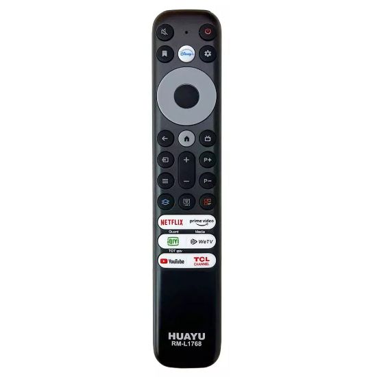 HUAYU TCL RM-L1768 SES KOMUTSUZ TCL RC902V RMR1 NETFLIX-PRIME VIDEO-GUARD-MEDIA-YOUTUBE TUŞLU LCD LED TV KUMANDASI resmi