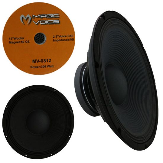 MAGICVOICE MV-0812 30 CM 400 WATT 12 YEDEK HOPARLÖR (MV-3412 İÇİN) resmi