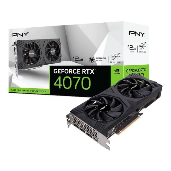 PNY RTX 4070 12GB VERTO GDDR6X 192Bit (VCG407012DFXPB1) resmi