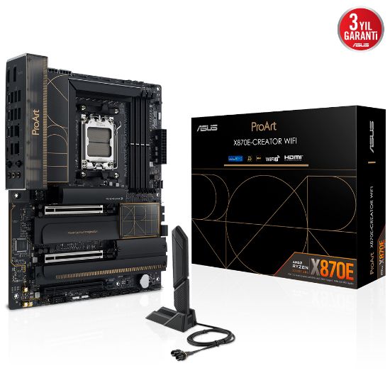 ASUS PROART X870E-CREATOR WIFI AMD X870E Soket AM5 DDR5 8000+(OC)MHz ATX resmi