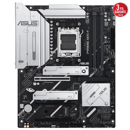 ASUS PRIME X870-P AMD X870 SOKET AM5 DDR5 8000+(OC resmi