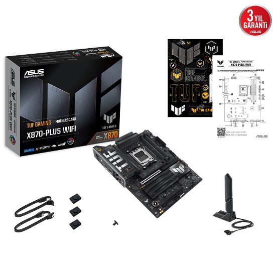 ASUS TUF GAMING X870-PLUS WIFI AMD AM5 DDR5 ATX resmi