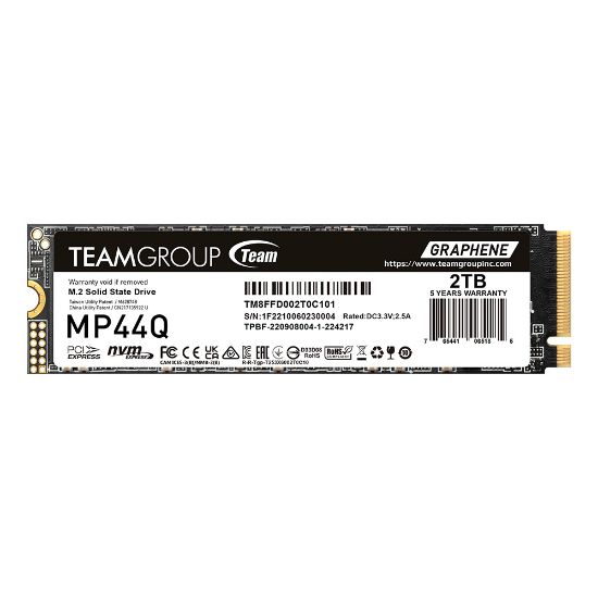 Team MP44Q 2TB Gen4x4 7400/6500MB/s NVMe PCIe M.2 SSD Disk (TM8FFD002T0C101) resmi