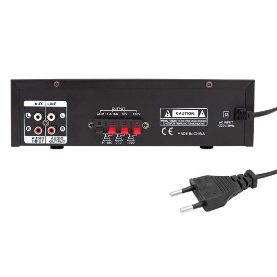 MAGICVOICE MV-510 50 WATT USB/SD/BLUETOOTH 2 MİK.,ECO LU+2SD 2061*2 Lİ UKLI GİRİŞLİ HAT TRAFOLU ANFİ resmi