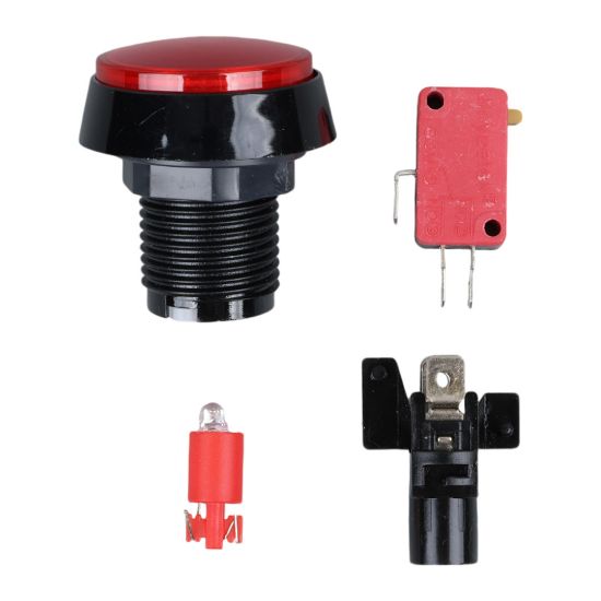 POWERMASTER IC-180J-1 ATARİ BUTONU 12V LEDLİ KAFA ÇAPI 32MM DELİK ÇAPI 24MM resmi