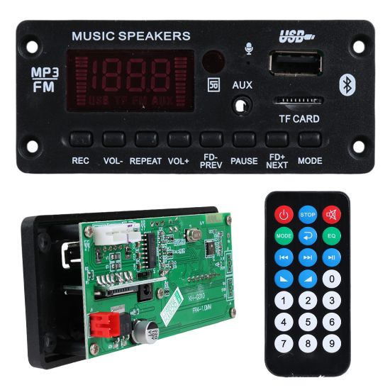 MAGICVOICE G010 USB/SD/BLUETOOTH-KUMANDA- 2X25W ANFİ ÇIKIŞLI OTO TEYP ÇEVİRİCİ DİJİTAL PLAYER BOARD resmi