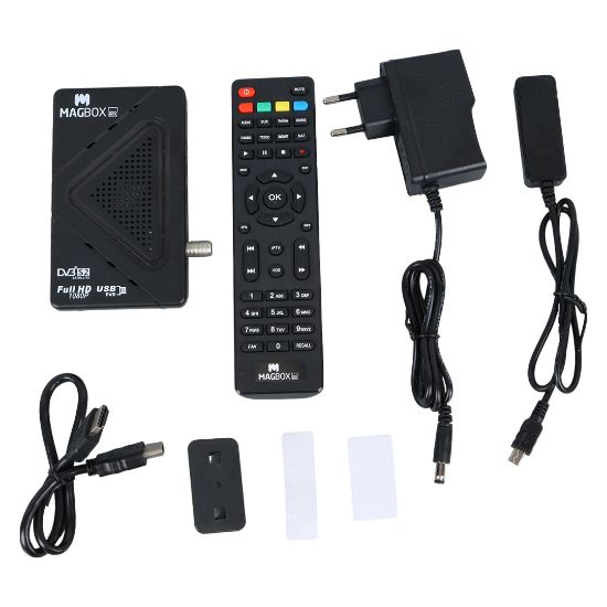 MAGBOX HOMEBOX FULL HD UYDU ALICISI 4000 KANAL TKGS / YOUTUBE / USB DESTEKLİ (UZATMA DİSPLAY GÖZLÜ) resmi