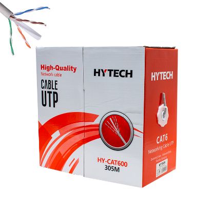 HYTECH HY-CAT600 25 AWG UTP GRİ 305 METRE CAT6 KABLO resmi