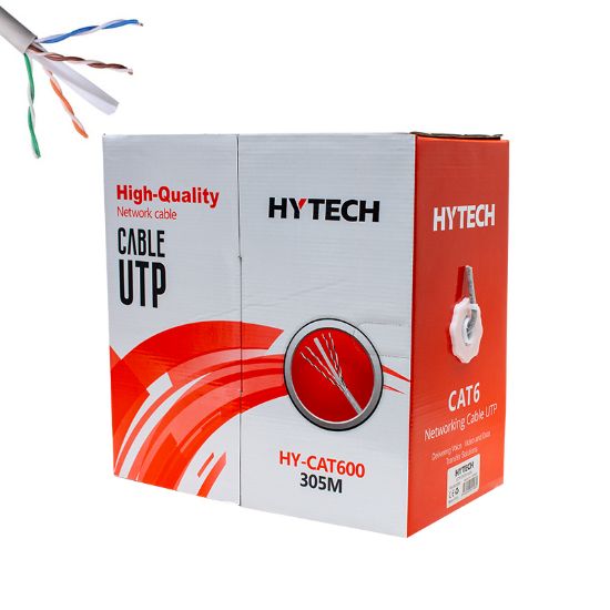 HYTECH HY-CAT600 25 AWG UTP GRİ 305 METRE CAT6 KABLO resmi