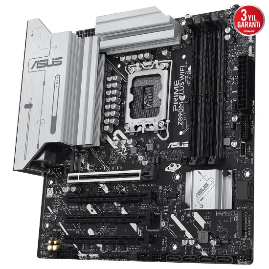 ASUS PRIME Z890M-PLUS WIFI DDR5 3XM2 USB3.2 RGB LAN mATX resmi