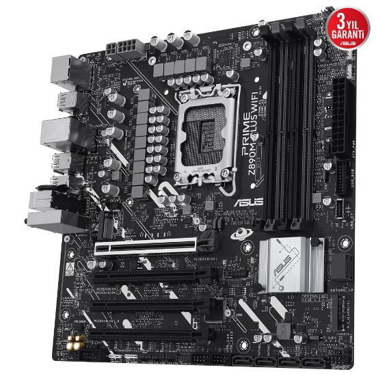 ASUS PRIME Z890M-PLUS WIFI DDR5 3XM2 USB3.2 RGB LAN mATX resmi