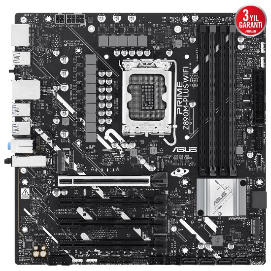 ASUS PRIME Z890M-PLUS WIFI DDR5 3XM2 USB3.2 RGB LAN mATX resmi