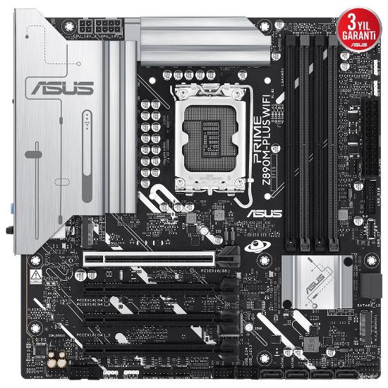 ASUS PRIME Z890M-PLUS WIFI DDR5 3XM2 USB3.2 RGB LAN mATX resmi