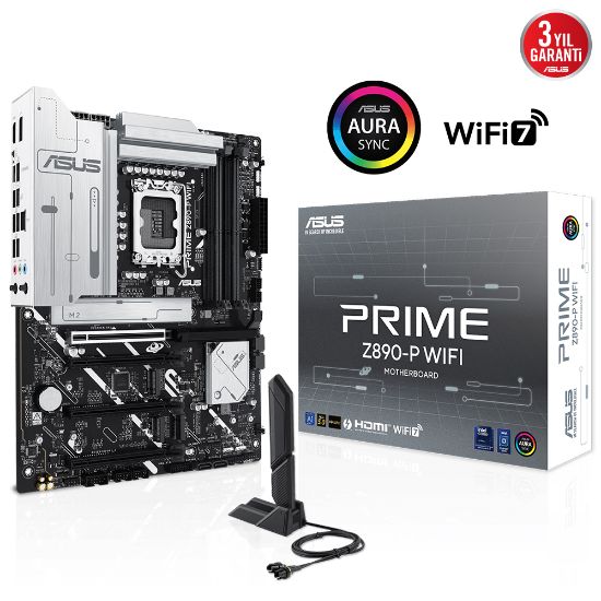 ASUS PRIME Z890-P WIFI DDR5 4XM2 USB3.2 RGB LAN ATX resmi