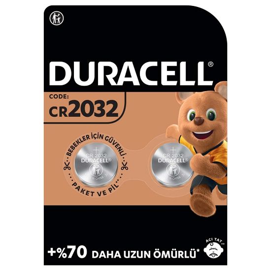 DURACELL CR2032 LİTYUM PİL (2Lİ PAKET FİYATI) resmi