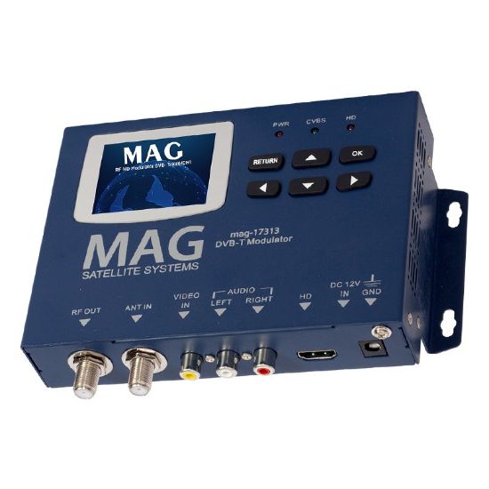 MAG MG-17313 LCD EKRANLI HD-RF CONVERTER FULL HD DVB-T ENCODER MODULATOR (DVB-T/AV/HDMI) resmi