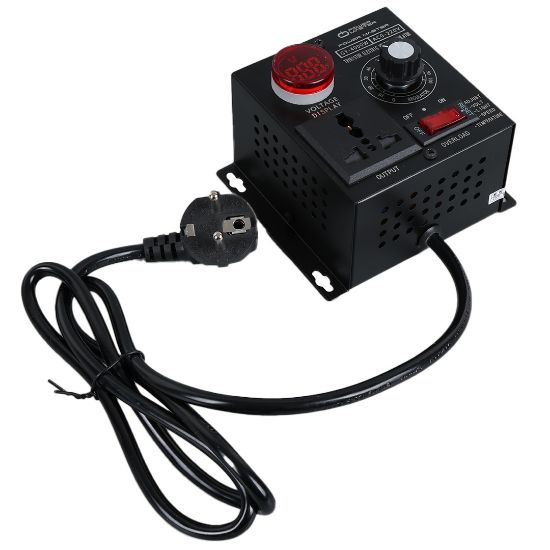 POWERMASTER PM-21013 10-100V AC 4000 WATT 15A HIZ IŞIK KONTROLÜ MOTOR SÜRÜCÜ VOLTAJ REGÜLATÖR resmi