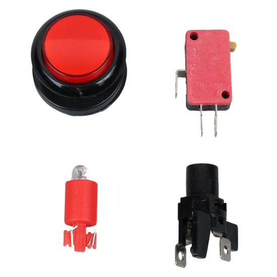 POWERMASTER IC-180J-1 ATARİ BUTONU 12V LEDLİ KAFA ÇAPI 24MM DELİK ÇAPI 24MM resmi