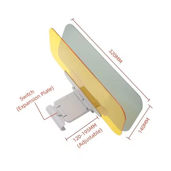 SUNUP SN-24939 GECE GÖRÜŞ - GÜNEŞLİK ÖZELLİKLİ ARABA KAMYON TIR KORUMA ANTİ HD VİSOR resmi