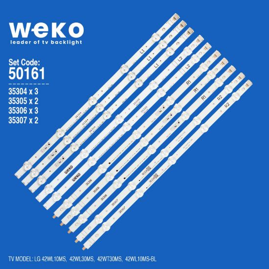 WKSET-5161 35304X3 35305X2 35306X3 35307X2  42 ROW2.1 REV1.0 2 10 ADET LED BAR resmi