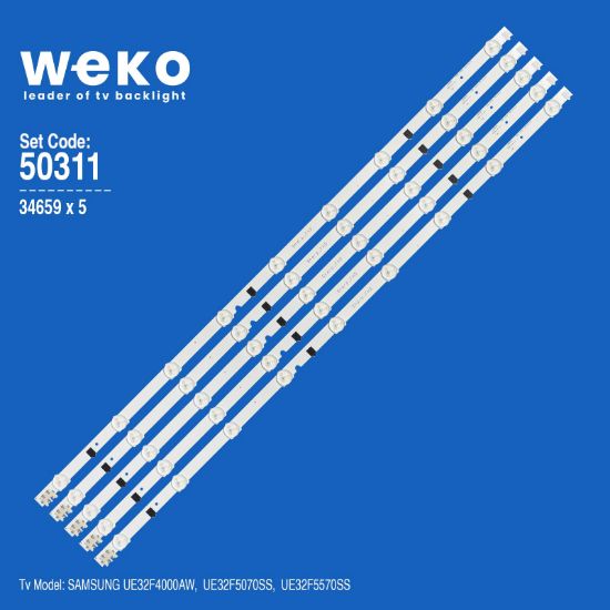 WKSET-5311 34659X5 D2GE-320SC1-R0 - SHARP 5 ADET LED BAR resmi
