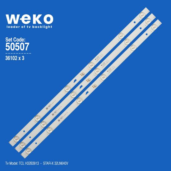 WKSET-5507 36102X2 JL.D32061330-004AS-M 3 ADET LED BAR resmi