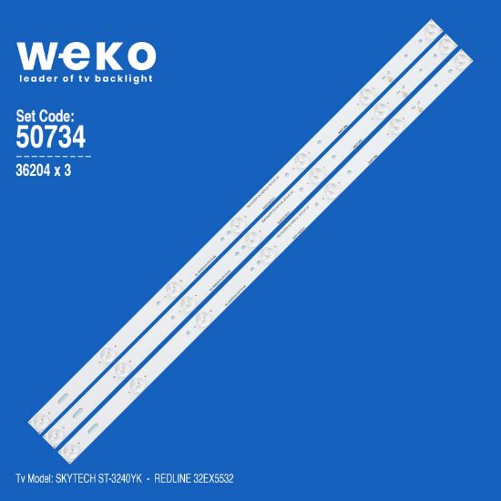 WKSET-5734 36204X3 ZDCX32D07-ZC14FG-05, 303CX320031 3 ADET LED BAR resmi
