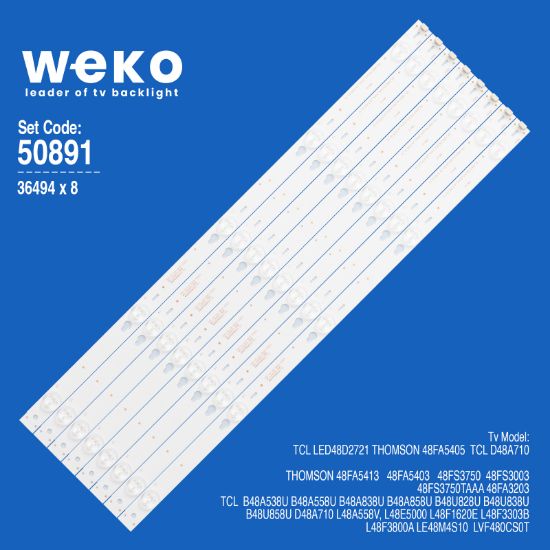WKSET-5891 36494X8 48HR330M05A1 V2  TOT_4802700_8X5_3030C_V3 8 ADET LED BAR resmi