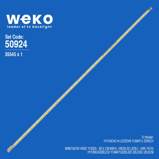 WKSET-5924 35545X1 MM215CAV H032 110325 1 ADET LED BAR (32LED) resmi