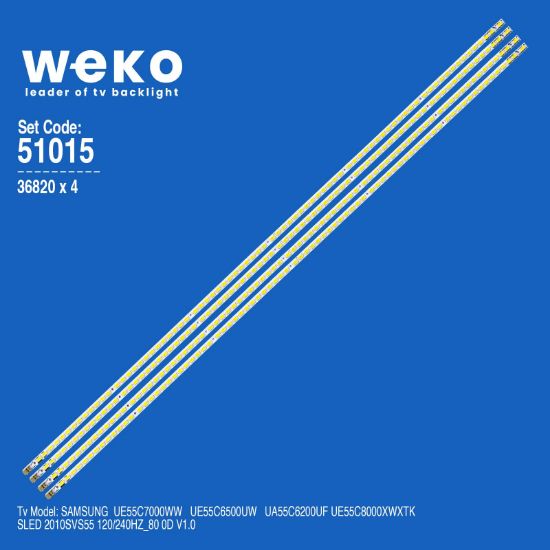 WKSET-6015 36820X4 SLED 2010SVS55 120/240HZ_80 0D V1.0 4 ADET LED BAR (80LED) resmi