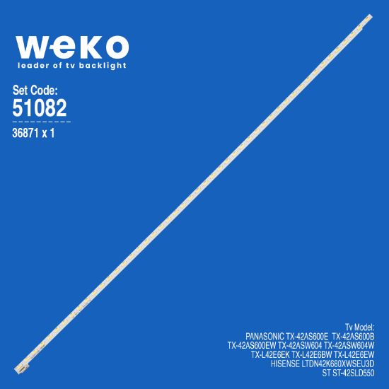 WKSET-6082 36871X1 V420H2-LE6-TREM3  1 ADET LED BAR (48LED) resmi