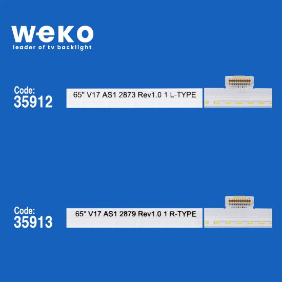 WKSET-6172 35912X1 35913X1 65 V17 AS1 2873 REV1.0 L/R-TYPE 2 ADET LED BAR (132LED) resmi