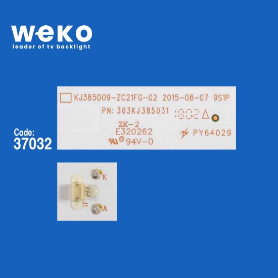 WKSET-6299 37032X4 KJ385D09-ZC21FG-02 303KJ385031  4 ADET LED BAR resmi
