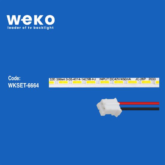 WKSET-6664 JS-LB-S-JP32E9/E8-145A20A 70 LEDLİ 40 CM 3V  1 ADET LED BAR (70LED) resmi